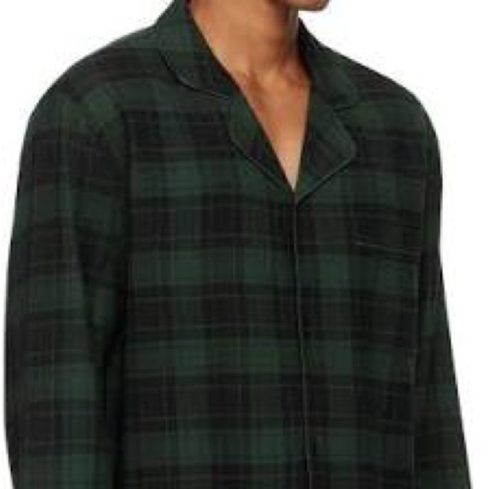 NWOT SKIMS Green and Black Flannel Pajamas Men’s XL